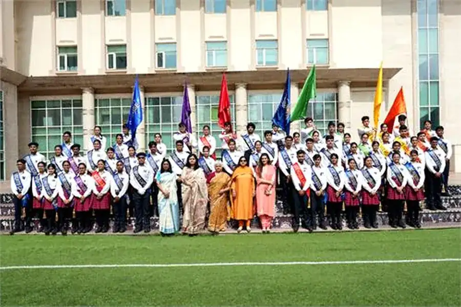 Morning assembly on the field