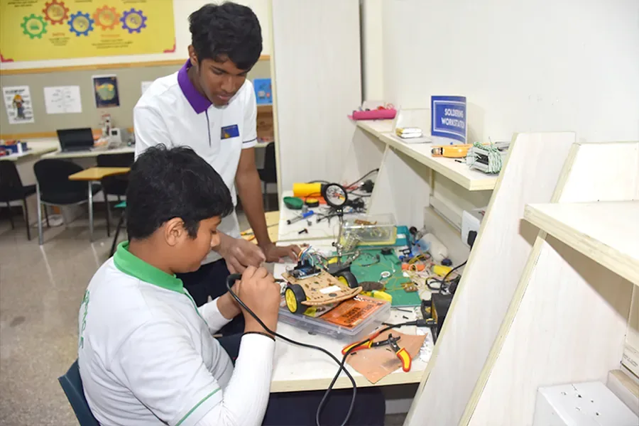 Building in the robotics lab
