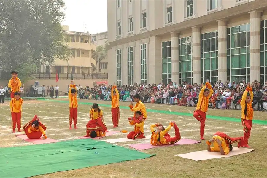 Yoga display, Annual Sports Meet