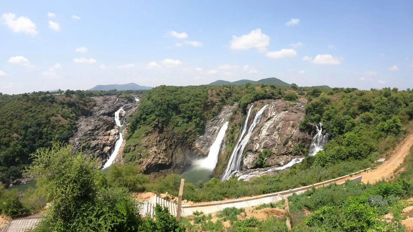 waterfalls on the Kaveri in Karnataka